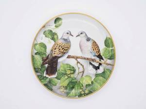 lot 63625 image: Turtle Dove Streptopelia Turtur Porcelain Plate