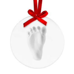 lot 63647 image: Tiny Ideas Baby Handprint Footprint Ornament Kit 96155