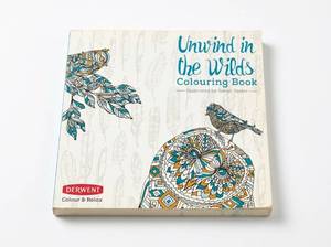 lot 63698 image: Derwent Unwind in the Wilds Colouring Book - 6 Ct.