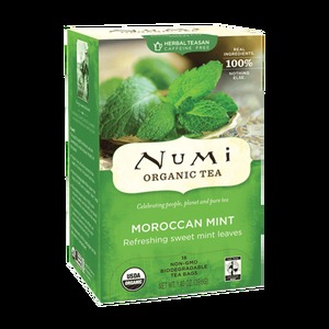 lot 63989 image: Numi Organic Moroccan Mint Herbal Tea 18 Count