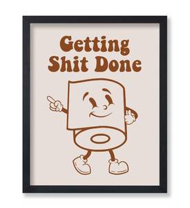lot 63999 image: Poster Master Wall Art Print 8x10 Retro Toilet Paper
