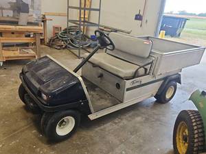 lot 430 image: Turf 2-Seat Utility Cargo Cart w Aluminum Bed