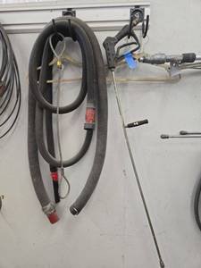 lot 19579 image: Wire Rope Hoist, Power Washer Attachment and Shop Vac Hose