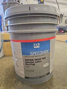 lot 19601 image: PPG Speedhide Super Tech WB Interior Latex Paint 5-Gallon