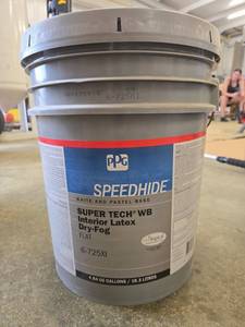 lot 19602 image: PPG Speedhide Super Tech WB Interior Latex Paint 5-Gallon
