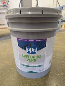lot 19611 image: PPG Speedhide Zero 6-5310 Interior Paint White 5-Gallon