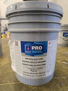 lot 19614 image: Sherwin-Williams PRO Industrial Multi-Surface Acrylic Coating 5-Gallon