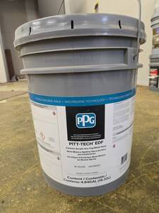lot 19620 image: PPG Pitt-Tech EDF Exterior Acrylic White Base 5-Gallon