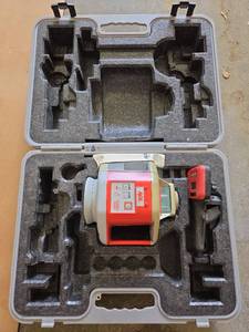 lot 1454 image: AGL Rotary Laser Level Kit with Carrying Case  Model EAGL 2000