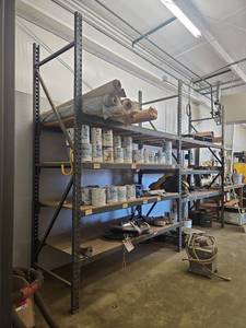 lot 1488 image: Industrial Pallet Racking System 4-Shelf Steel Frame - Contents Not Included