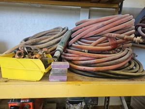 lot 15844 image: Welding Hose Lot with Fittings and Connectors