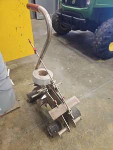 lot 15864 image: Floor Tape Applicator Cart with Push Handle and Roller Wheels