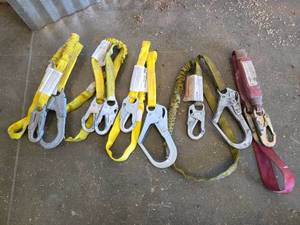 lot 15894 image: (5) Safety Harness Lanyards with Shock Absorbers&nbsp