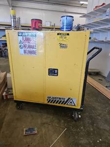 lot 21824 image: Justrite Sure-Grip EX Flammable Liquid Storage Cabinet 30 GAL  Model 893000