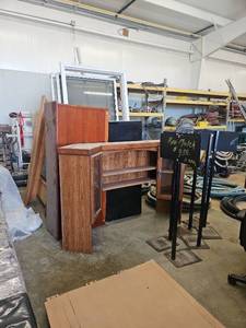 lot 21830 image: Door Frame, 4 File Cabinets and Signs