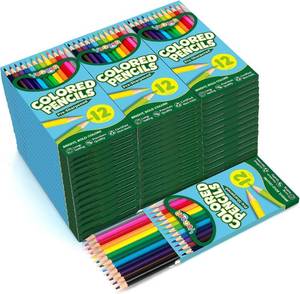 lot 121624 image: YEGEER 528 Count Colored Pencils Bulk, 12 Assorted Colors, 44 Packs Pre-sharpened Coloring Pencils Set for Kids and Adult, Teachers Essential Classroom Prizes, Back to School Supplies (528)