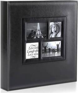 lot 121651 image: Ywlake Photo Album 4x6 500 Pockets Photo, Extra Large Capacity Family Wedding Picture Albums Holds 500 Horizontal and Vertical Photos Black
