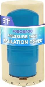 lot 221619 image: Retails for $110 TOHONFOO Round Water Well Pressure Tank Cover Insulated, 28Dia x 64H