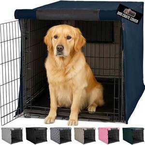 lot 321549 image: GORILLA GRIP Dog Crate Covers, Wire Kennel Topper, 42 in, Navy