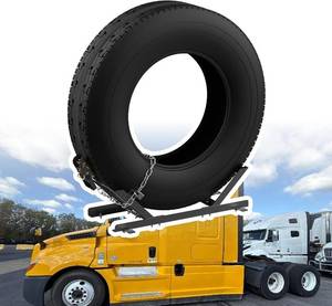 lot 321561 image: Durable Semi-Truck Spare Tire Rack. Versatile Carrier, Easy-to-Use Mount, & Secure Holder for Reliable On-the-Road Preparedness