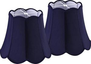 lot 321577 image: GO&SO Medium Blue Scalloped Lampshades Set of 2,8 13 11 Art Petal Shade