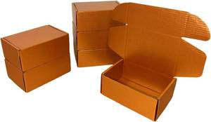 lot 321578 image: 50 Pack 6x4x1.6 in Copper Shipping Boxes