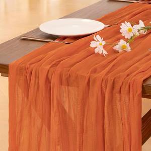 lot 321601 image: Cheesecloth Table Runner Fall Boho Wedding Birthday Party Home Decor