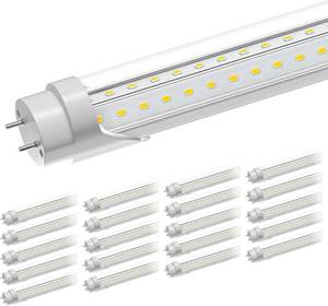 lot 421611 image: Retails for $135 ONLYLUX T8 Led Bulbs 4 Foot 6500K 36W 5400LM 20 Pack