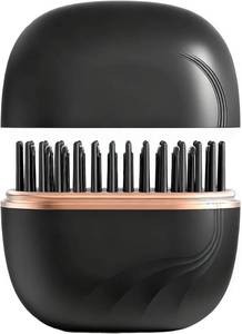 lot 9187247 image: Sevoure Capsule Hair Straightener & Styler, Mini Cordless Hair Straightener Comb Portable Heat Hair Brush for Travel USB Rechargeable Hair Straightener Brush Straight Hair Dual-Use (Black)