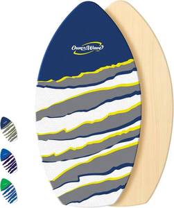 lot 131512 image: BPS Claw Strike 35  40 Skimboard for Beginners with Colored EVA Grip Pad and High Gloss Clear Coat Wooden Skim Boards Kids Adults (Own the Wave Collection)