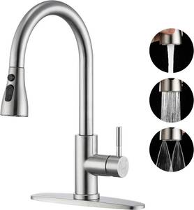 lot 131518 image: GAGALIFE Kitchen Faucets with Pull Down Sprayer - High Pressure Blade Spray