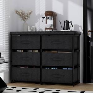 lot 231644 image: PPN 6 Drawer Fabric Dresser Storage Tower for Bedroom Entryway Dorm Closet
