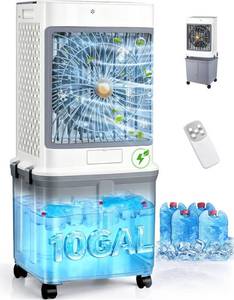 lot 331373 image: Retails for $160 Evaporative Air Cooler, 2026 Upgraded Swamp Cooler with 10 Gallon WaterTank
