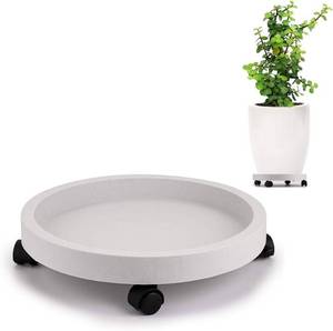 lot 331398 image: Skelang Plant Caddy 13 Inches, Wheeled Planter Pallet, Plant Stand Dolly for Heavy Planter, Deck Potted Plant, Garden Planter, Load Capacity 120Lbs