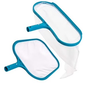 lot 331399 image: U.S. Pool Supply Professional Swimming Pool Leaf Skimmer Net and Leaf Rake Net Set - Cleans Out Debris Fast, Pool Maintenance - Clean Pool Liners, Spas, Ponds and Kids Inflatable Pool