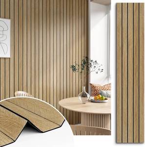 lot 431515 image: Brown 3D Wood Slat Panels for Walls Acoustic Slat Wall Paneling