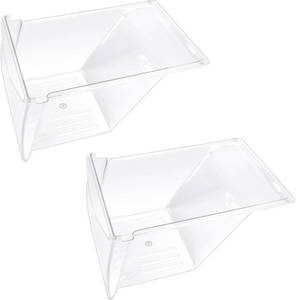 lot 431518 image: 2 PACK 240337103 240337107 Refrigerator Crisper Drawers Replacement Compatible with Frigidaire Fridge Crisper Pan Replacement 240337102 240337105 240337108 240337109 Refrigerator Storage Component