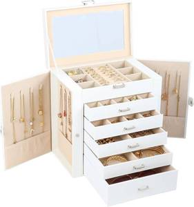 lot 431520 image: BOOVO Large Jewelry Box for Women 6 Layer