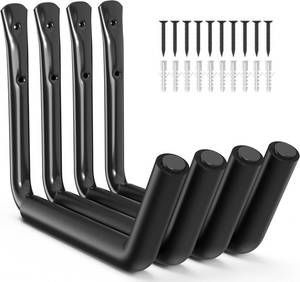 lot 431522 image: niffgaff Heavy Duty Garage Storage Hooks - 120 LB Capacity Wall Mounted Rack for Kayaks, Ladders, and Bikes