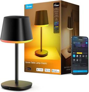 lot 431543 image: Govee Smart Cordless Table Lamp Classic (No Adapter), RGBIC Desk Lamp