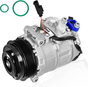 lot 142328 image: Retails for $134 HYR New Air Conditioner AC Compressor with Clutch Compatible with Mercedes-Benz C-Class C230 C320, CLK-Class CLK320 CLK350, E-Class E300 E350, G-Class G500 G550 & More, 6 grooves