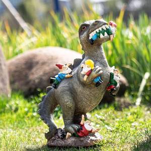 lot 142330 image: SOWSUN 14 Garden Gnomes Statue Dinosaur Outdoor Decor Gifts for Women