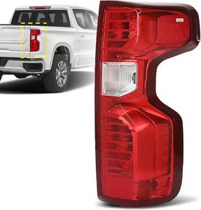 lot 142337 image: Tail Light Assembly Fit for 2019-2023 Chevy Silverado 15002020-2023 Chevrolet Silverado 2500HD 3500HD,Halogen Taillight Brake Lamp Rear Light Replacement Right Passenger Side GM2801308