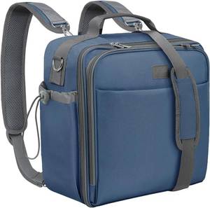 lot 142364 image: SKYDUE 3 Inch 3 Ring Zipper Binder with Shoulder Strap & Handle, 650-Sheet Capacity Zip Up Binder for School, Multi Pocket Organizer for Students & Office Workers, Blue
