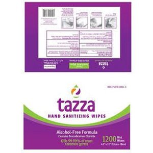 lot 142367 image: Tazza 1200 Hand Sanitizing Wipes