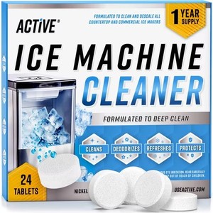 lot 242261 image: Active Ice Machine Cleaner, Compatible with All Major Brands, 24 Count, 1 Pack
