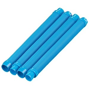lot 342271 image: U.S. Pool Supply Professional 4 Piece Swimming Pool Vacuum Cleaner Hose Set, Teal - 20 Flexible Spiral Wound Connector Sections with 1.5 Male & Female Cuffs - Fits Most Brands of Automatic Cleaners