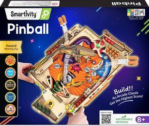 lot 342272 image: Smartivity DIY Pinball Machine I Global Award Winning Game Ages 8-99 Years