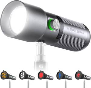 lot 342286 image: NEEWER Basics FL10 Zoomable Photography Flashlight, LED Spotlight