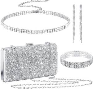 lot 342300 image: Kigeli 4 Pcs Rhinestone Jewelry Set